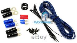 0 Gauge & 4 Gauge 2 Way 8500w 3 Rca Wire Amp Kit Install Dual Amplifier Cables O