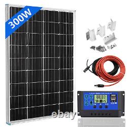 100W 200W 300W Mono Solar Panel Kit 12V Off Grid RV Power Caravan Charger Boat