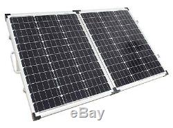 100W Portable Mono Folding Solar Panel Kit 12v Battery Charger Camping Caravans