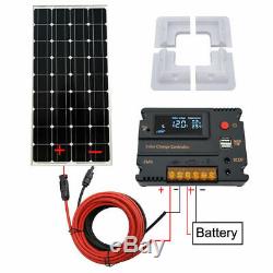 100W Solar Panel kit 12V battery Charge 10A/20A Controller Caravan Boat Home RV