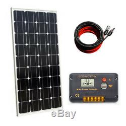 100W Solar Panel kit 12V battery Charge 10A/20A Controller Caravan Boat Home RV