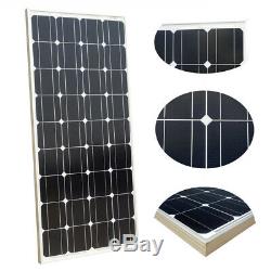 100W Solar Panel kit 12V battery Charge 10A/20A Controller Caravan Boat Home RV