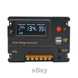 100W Solar Panel kit 12V battery Charge 10A/20A Controller Caravan Boat Home RV