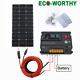 100w Solar Panel Kit 12v Battery Charger 20a Lcd Controller Caravan Van Boat Rv