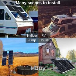 100W Solar Panel kit 12V battery Charger 20A LCD Controller Caravan Van Boat RV