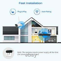 1080P 8CH Home Security Camera System Wireless NVR CCTV System Kit Night Vision