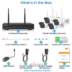 1080P 8CH Home Security Camera System Wireless NVR CCTV System Kit Night Vision