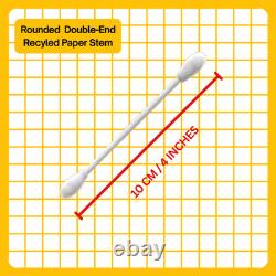 10-1000 PREMIUM Individually Wrapped Cotton Swab Buds Quality Earbuds