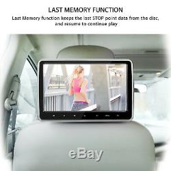 10.1 HD Headrest DVD Player Car Multimedia Back Seat Entertainment Monitor Kit