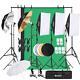 1125w Photography Studio Softbox Umbrella Lighting Kit Background Support Stand