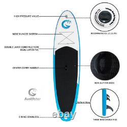 11' Inflatable Stand Up Paddle Board SUP Surfboard with complete kit 6''thick