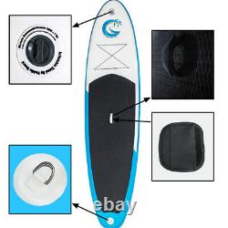 11' Inflatable Stand Up Paddle Board SUP Surfboard with complete kit 6''thick