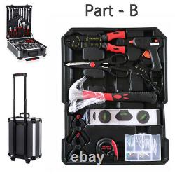 1200 Pcs Tool Set Case Mechanics Kit Box Organize Castors Toolbox Trolley UK