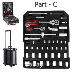 1200 Pcs Tool Set Case Mechanics Kit Box Organize Castors Toolbox Trolley UK