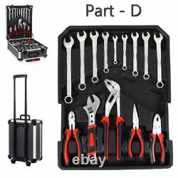 1200 Pcs Tool Set Case Mechanics Kit Box Organize Castors Toolbox Trolley UK