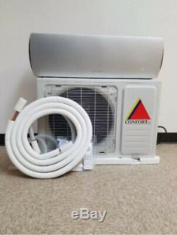12,000 BTU System Ductless Air Conditioner, Heat Pump Mini split 110V 1 Ton withkit