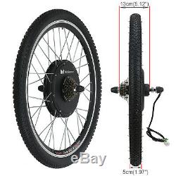 1500W 48V Electric Bicycle Conversion Kit E Bike Motor Hub Speed 26 Rear Wheel