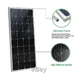 150W 12V Mono Solar Panel Kit with 20A Controller for Boat Camp Outdoor Battery