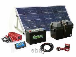 150/1000w Solar Panel Electricity Generator Kit Charge Control Battery Inverter