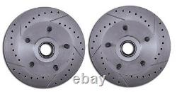 1964-1972 GM A, F, X Body Disc Brake Conversion Kit 9 Booster Drilled Rotors