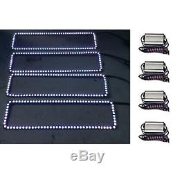 1988-98 Chevy GMC Multi-Color Changing LED RGB Headlight Halo Ring BLUETOOTH Set