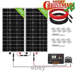 200W Complete kit 2100W 12V Solar Panel & 20A Controller for Car Caravan RV