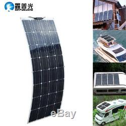 200W flexible Solar panel Kit 20A controller PV Connector for Camping Car Yacht