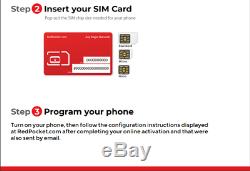 $20/Mo Red Pocket Prepaid Wireless Phone Plan+Kit Unlmtd Everything 5GB LTE