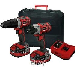 20v Cordless Li Ion 7 Piece Combo Kit with 2 Batteries & Fast Charger Lumberjack