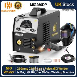 250Amp MIG/TIG/MMA Welder 230V Inverter IGBT LED Gas Flux Cored MIG Welding Kit