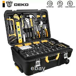 258 PCS Socket Wrench Tool kit Combo Tool Kit for DIY Workshop Trolley case