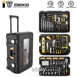 258 PCS Socket Wrench Tool kit Combo Tool Kit for DIY Workshop Trolley case