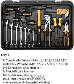 258 PCS Socket Wrench Tool kit Combo Tool Kit for DIY Workshop Trolley case