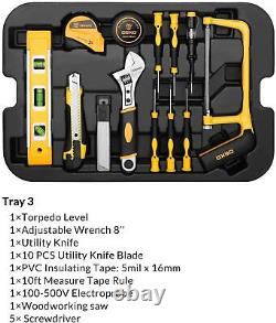 258 PCS Socket Wrench Tool kit Combo Tool Kit for DIY Workshop Trolley case