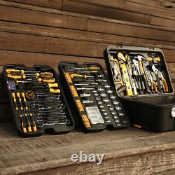 258 PCS Socket Wrench Tool kit Combo Tool Kit for DIY Workshop Trolley case