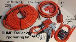 2GA 36-FT Hi-amp UNIVERSAL-QUICK-CONNECT-WIRING-KIT- DUMP TRAILER-MOUNTED-WINCH