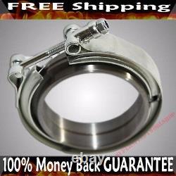 2.5'' V-Band Flange & Clamp Kit for Turbo Exhaust Downpipes MILD STEEL