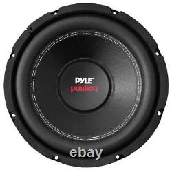 2 Pyle PLPW12D 12 3200W Car Subwoofers Stereo Woofer, 2 Ch Amplifier & Amp Kit