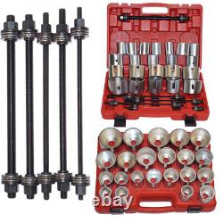 37pc Pull Press Tool Kit 22pc Sleeve Cups 5pc Force Bar 10pc Thrust Nuts Bearing
