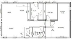 3 Bed Adelaide Timber Frame Annex Self-build Lodge Kit Caravan Act Compliant