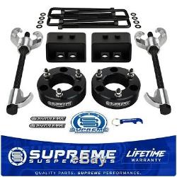 3 Full Lift Kit + Spring Compressor Tool For 2004-2020 Ford F150 2WD 4WD Black