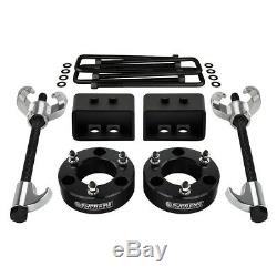 3 Full Lift Kit + Spring Compressor Tool For 2004-2020 Ford F150 2WD 4WD Black