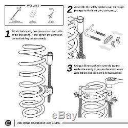 3 Full Lift Kit + Spring Compressor Tool For 2004-2020 Ford F150 2WD 4WD Black