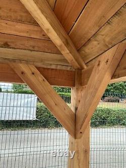 3m sq. Wooden (Larch) Gazebo With Felt shingles DIY Kit