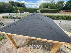 3m sq. Wooden (Larch) Gazebo With Felt shingles DIY Kit