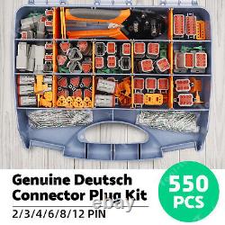438pcs Deutsch DT Connector Plug Kit With Crimp Tool Automotive #DT-KIT3-TR UK