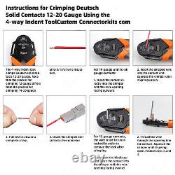 438pcs Deutsch DT Connector Plug Kit With Crimp Tool Automotive #DT-KIT3-TR UK