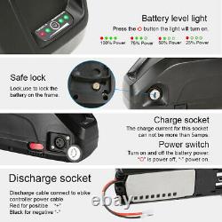 48V13Ah Downtube Battery Electric Bike Battery for 1000W Kit USB Charge Port