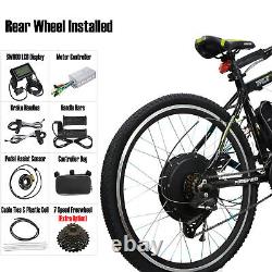 48V 1000W 1500W 26 Wheel Electric Bicycle Motor E Bike Rear Conversion Kit LCD
