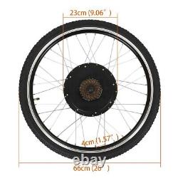 48V Rear Electric Bicycle Motor Conversion Kit EBike Wheel Cycling Hub 26